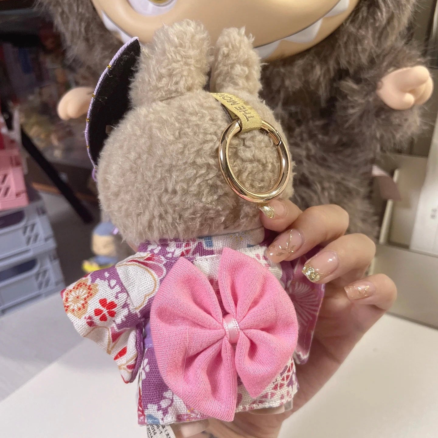 Labubu Outfit - Japanese Style Purple Kimono