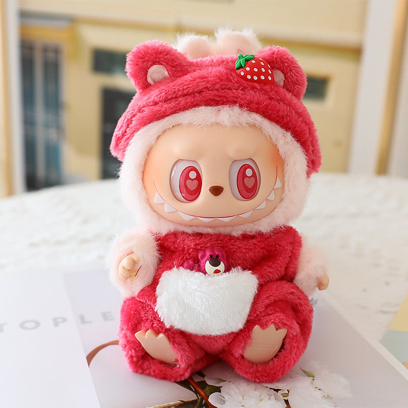 Labubu Fashion Outfit - Strawberry Bear Outfit