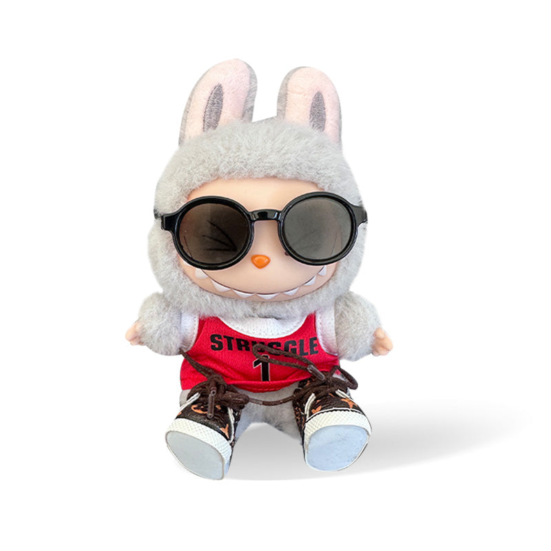 Labubu Outfit - Red Jersey + Sunglasses + Shoes