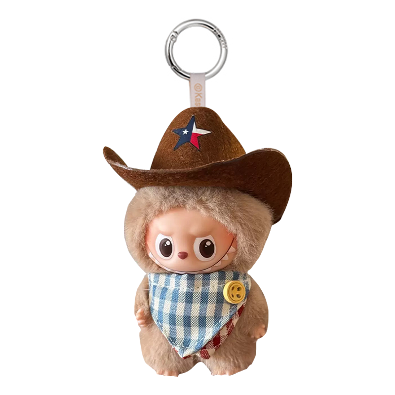 Labubu Pin for Love Mini Outfit - Cowboy hat + scarf