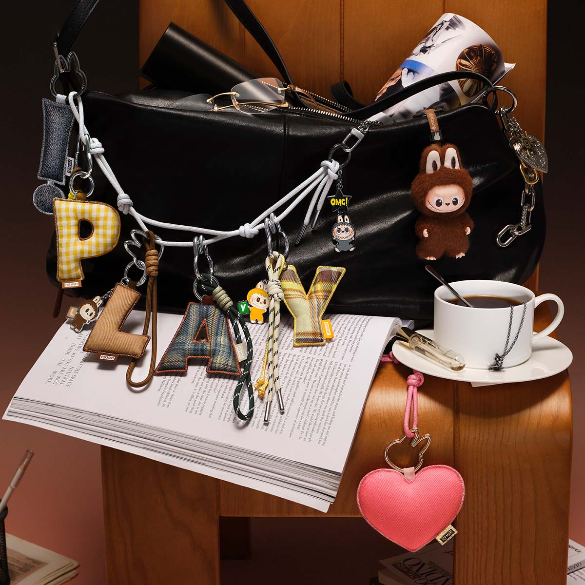 POPMART Labubu Pin for Love Series- Letter Pendant Blind Box (A-M)