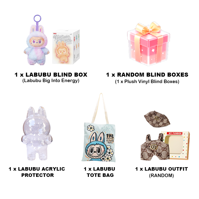 THE MONSTERS Big into Energy Lucky Bag 100% Authentic