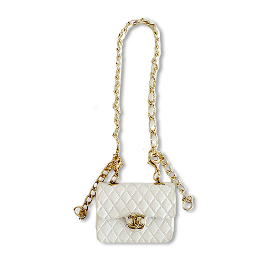 Fashion Dress - White Chanel Style Bag