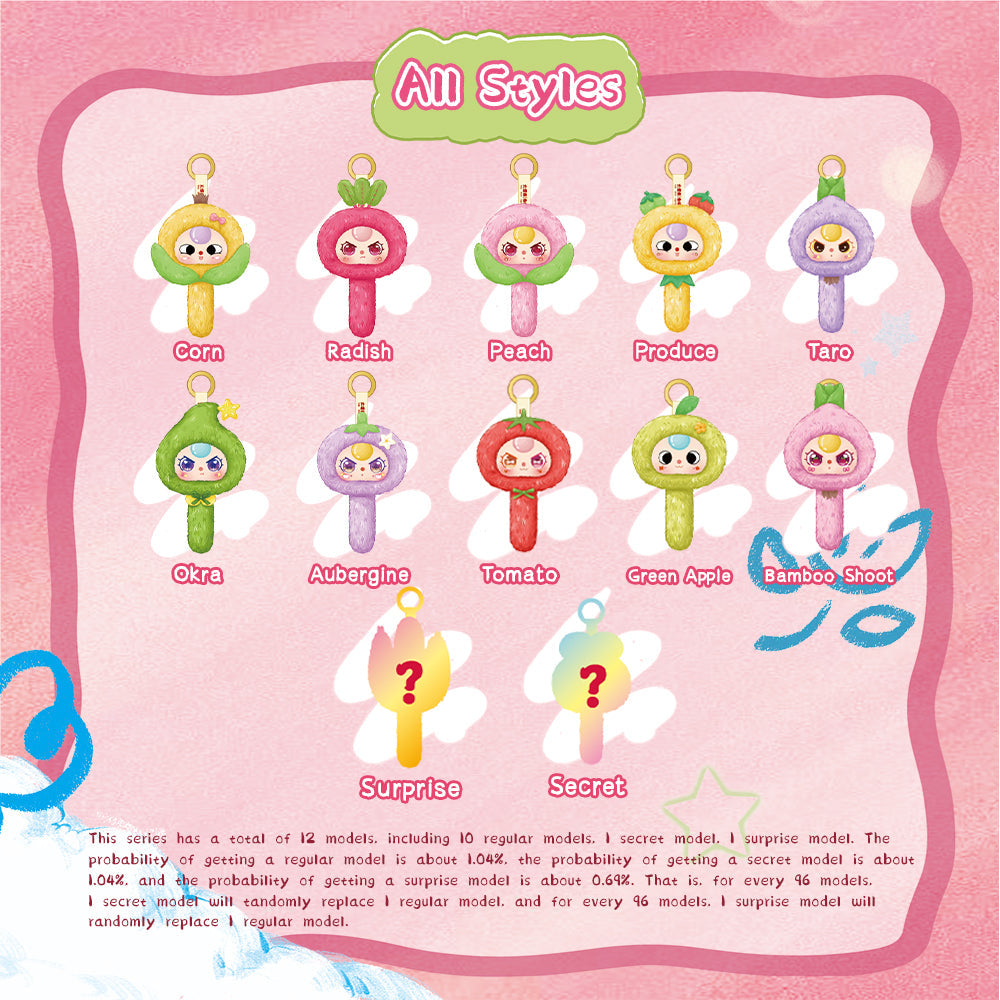 Baby Three Brush Your Hair Plush Blind Box