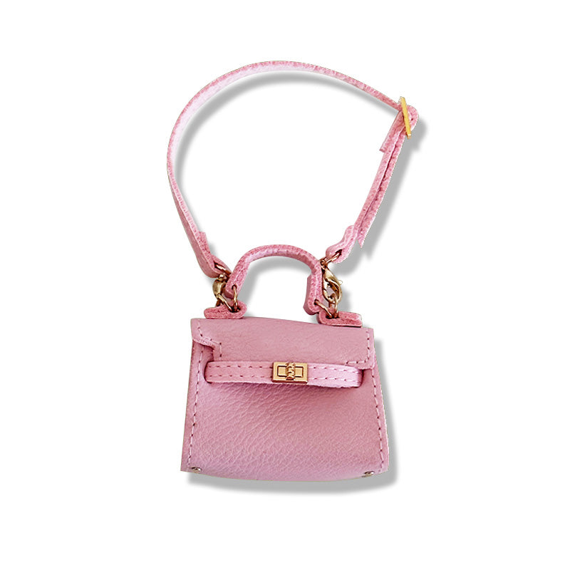 Labubu Outfit - Pink Leather Bag
