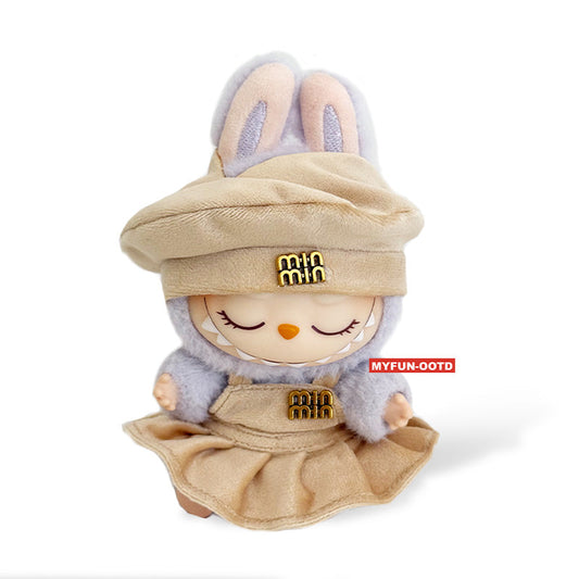 Toy Outfit - Brown Beret + Brown Skirt