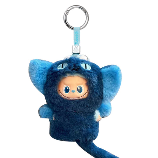 Labubu Pin for Love (mini) Outfit - Blue Cat Fluffy Outfit