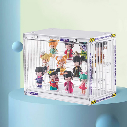 Three-Level Collectibles Display Box - Transparent