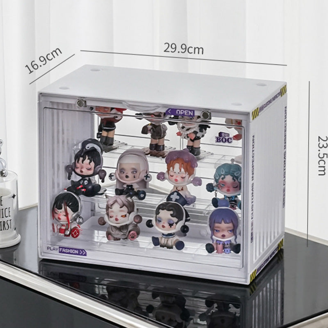 Three-Level Collectibles Display Box - White