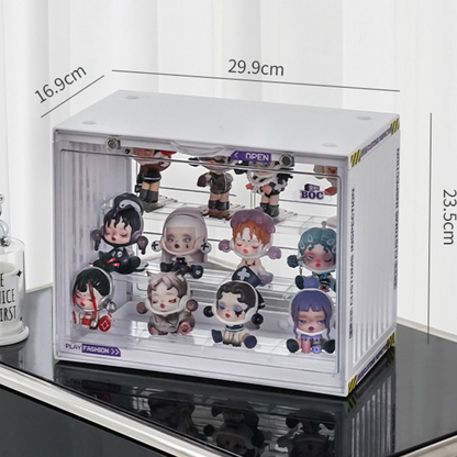 Three-Level Collectibles Display Box - White