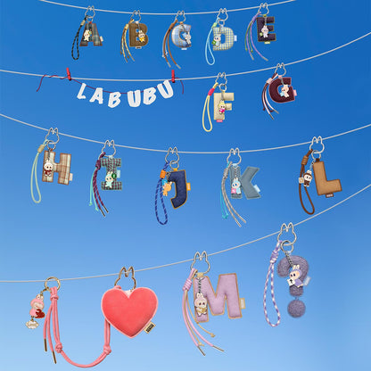POPMART Labubu Pin for Love Series- Letter Pendant Blind Box (A-M）