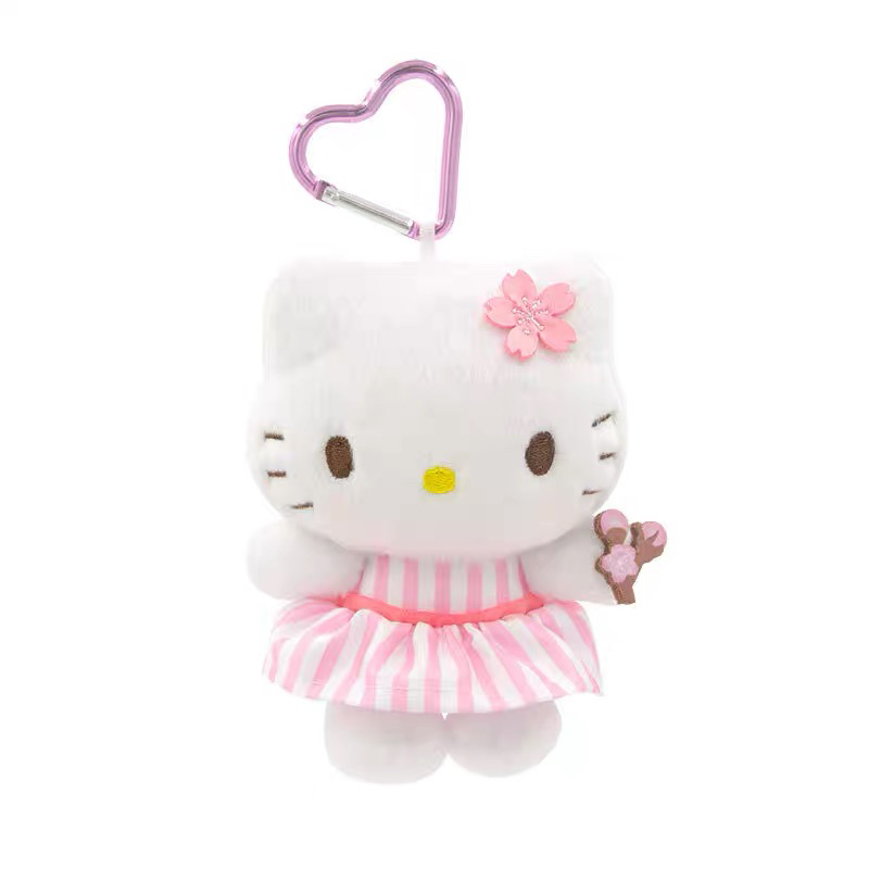 Authentic Hello Kitty Sakura Series Plush Doll Keyrings