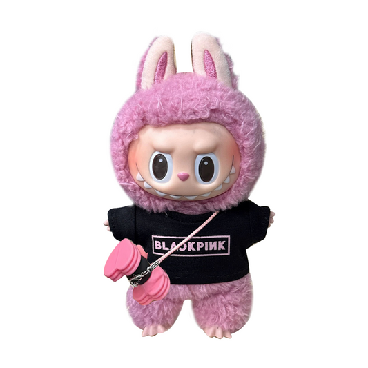 Fashion Dress - Blackpink T-shirt + Pink Hammer Lightstick