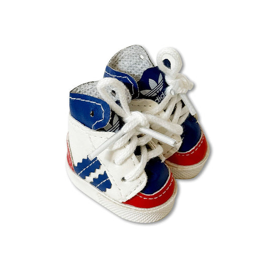 Fashion Dress- Blue and Red sneakers
