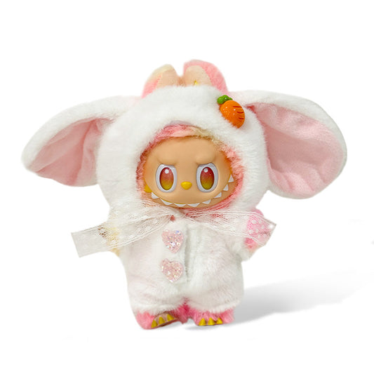 Labubu Fashion Outfit - White bunny Set